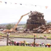 The Antiville bonfire was dismantled on Sunday after the tragedy. 

Picture: Jonathan Porter/PressEye