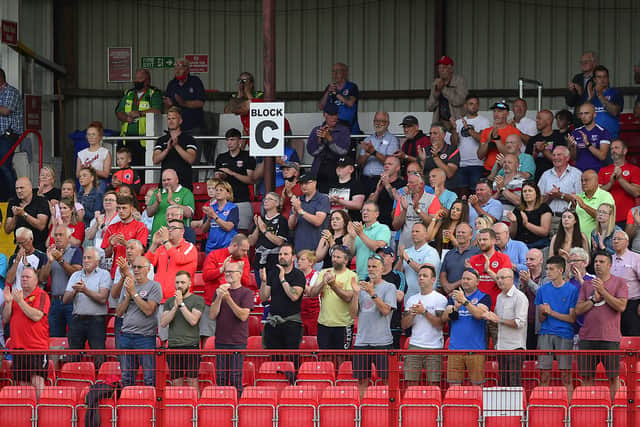 Larne fans enjoyed last season's European run. Picture By: Arthur Allison/Pacemaker Press.