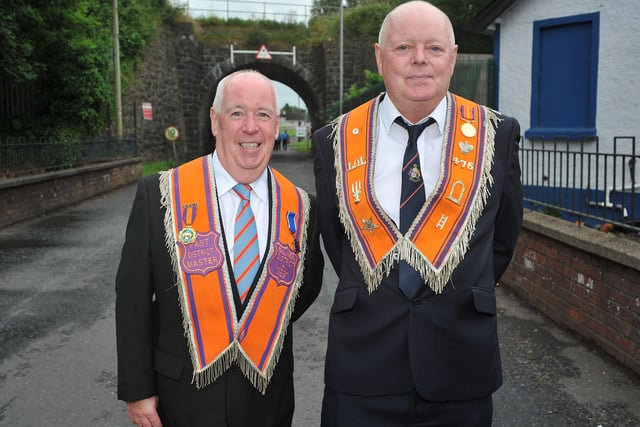 Brothers Don and Chris Thompson of Craigywarren LOL476. Picture: Pacemaker Press
