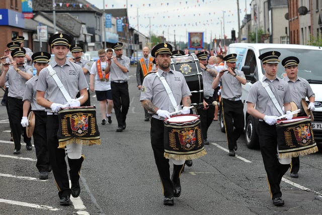 Ballee Flute Band on parade. Picture: Pacemaker Press