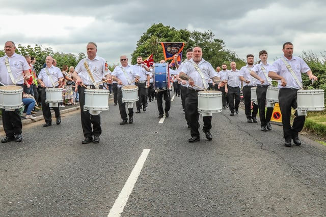 Lisburn Orange Defenders Flute Band. Pic by Norman Briggs, rnbphotographyni