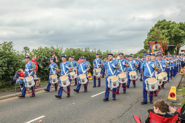 Crumlin Old Boys Flute Band. Pic by Norman Briggs, rnbphotographyni