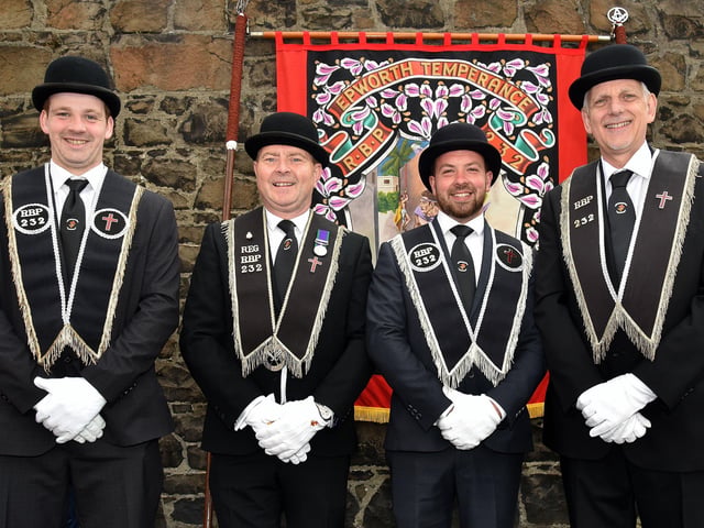 Dapper Dudes...RBP 232 members from left, Johnny Leckey, Philip Walker, Neale Ingram and Nigel Dawson. PT29-207.
