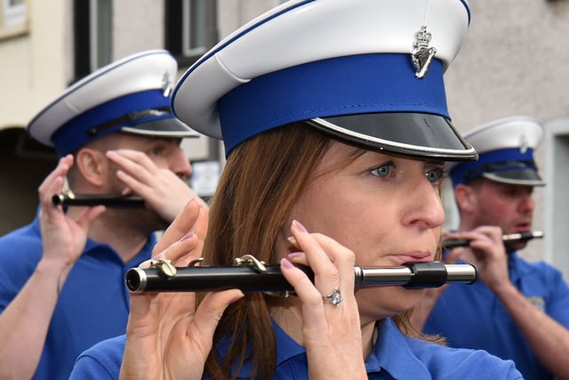 In Tune...One of the flautists of Derrylee Flute Band. PT29-210.