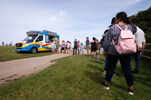 Ice cream was much in demand at Crawfordsburn Country Park. Picture:  Kelvin Boyes / Press Eye.