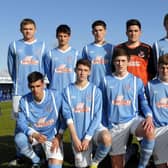 The Ballymena United side which faced Hibernian in the Foyle Cup Under-19's final at Ardmore on Friday evening.