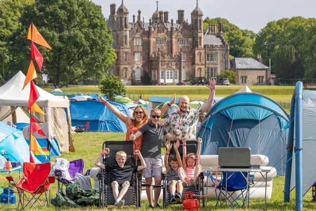 Perfect conditions for camping.