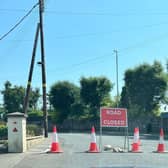The Ranfurly Road is closed. Picture: PSNI