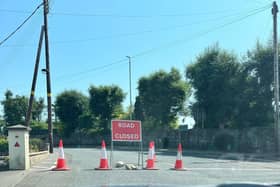 The Ranfurly Road is closed. Picture: PSNI