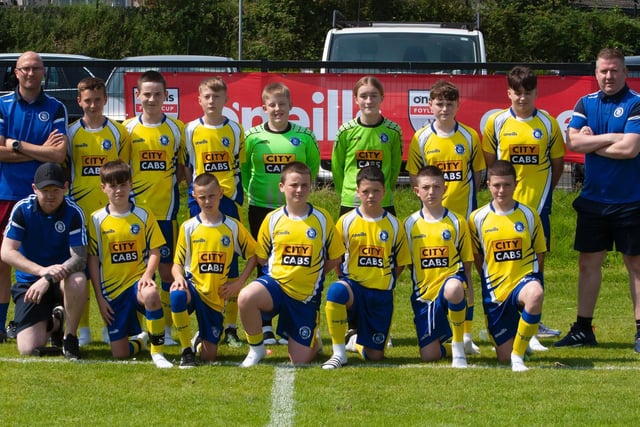 Trojans U15 squad getting their O'Neills Foyle Cup campaign underway on Monday. by Jim McCafferty