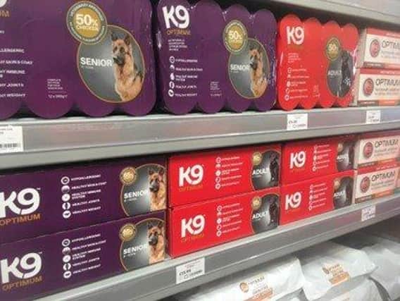 The new K9 dog food range, manufactured in Northern Ireland is set to appear in stores later this month