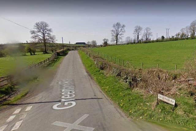 Greenan Road, Loughbrickland.  Picture: Google