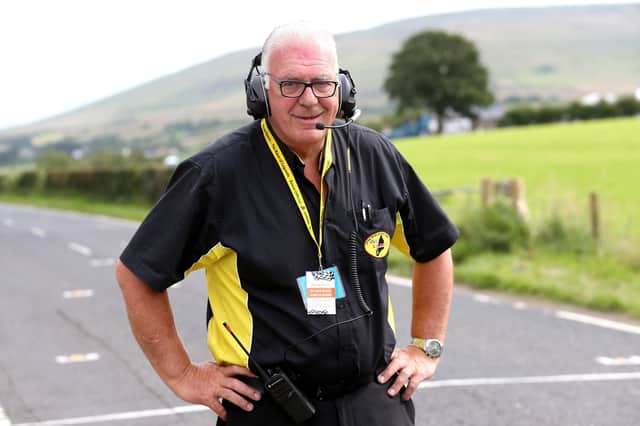 Armoy Road Races Clerk of Course Bill Kennedy all set for the weekend
