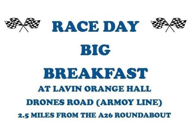 Get fuelled up for the Armoy Road Races with a Big Breakfast