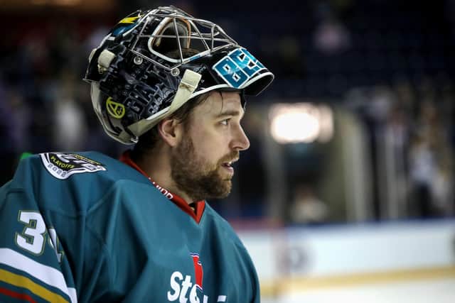 Before arriving in Belfast Besko had been named Goaltender of the Year in the highly competitive German DEL, icing 42 times for Dusseldorfer EG in 2014-15. Picture by William Cherry/Presseye