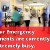 Emergency Departments at Craigavon Hospital and Daisy Hill in Newry are currently 'extremely busy'