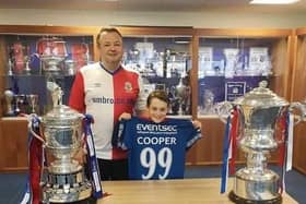Robert and his son at Windsor Park.