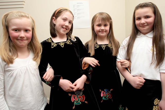 Pupils of Lir School of Irish Dancing pictured at the Festival held in Ballymoney in 2009