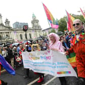 The Belfast Pride parade in 2019. Picture: Arthur Allison, Pacemaker
