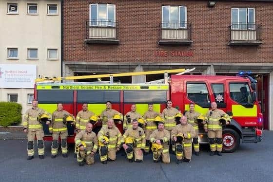 Firefighters at Portadown Fire Station welcomes a new appliance with all the latest technology including battery operated hydraulic cutting equipment ( for cutting vehicles involved in road traffic accidents).