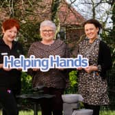 The nursing home was able to purchase a water feature for their new garden.