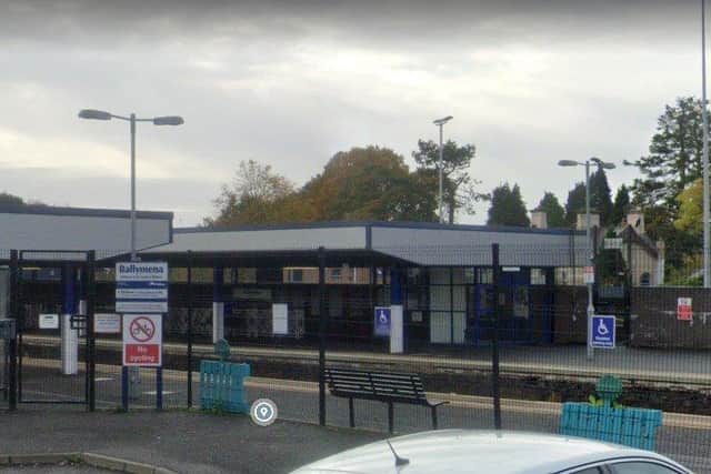 Ballymena train station. Picture: Google