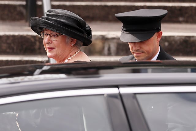 David Trimble's wife Daphne arrives at the church. Picture by Jonathan Porter/PressEye