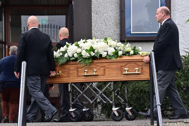 The funeral of Lord David Trimble took place at Harmony Hill Presbyterian Church, Lisburn Picture by Colm Lenaghan/Pacemaker