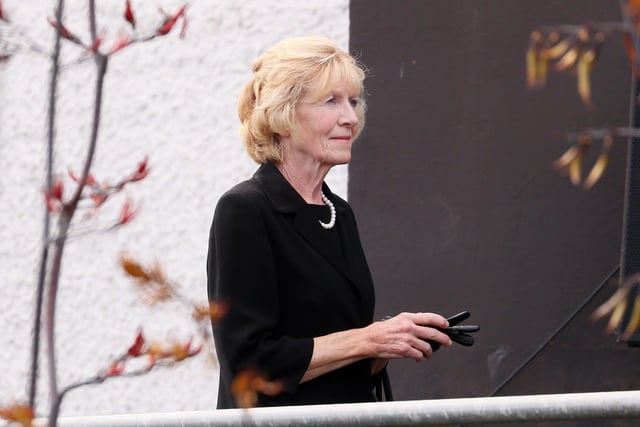 Lady Sylvia Hermon arrives at the funeral. 

Picture by Jonathan Porter/PressEye