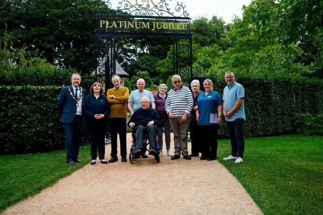 Residents from Queenscourt Private Nursing Home enjoyed the visit to Antrim Castle Gardens.