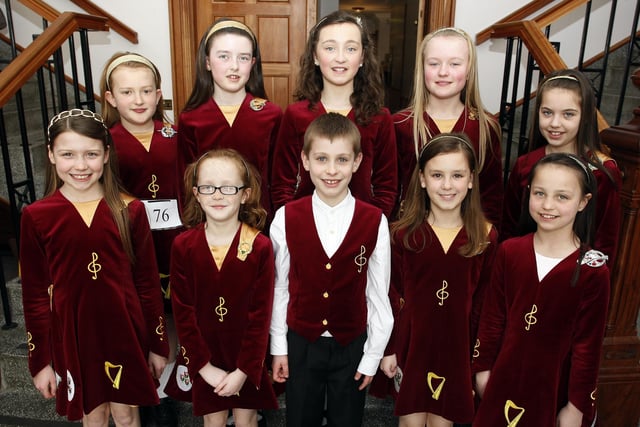 Dominic Graham School of Dancers pictured at the Irish Dancing Festival held in Coleraine Town Hall in March 2010