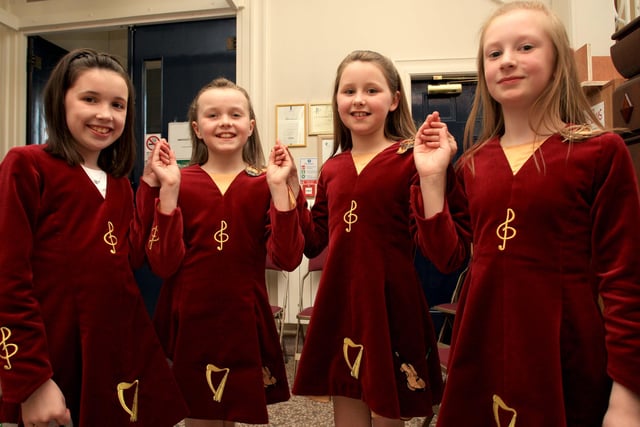 Pupils from Dominic Graham School of Dancing pictured at the Festival held in Ballymoney Town Hall in April 2008