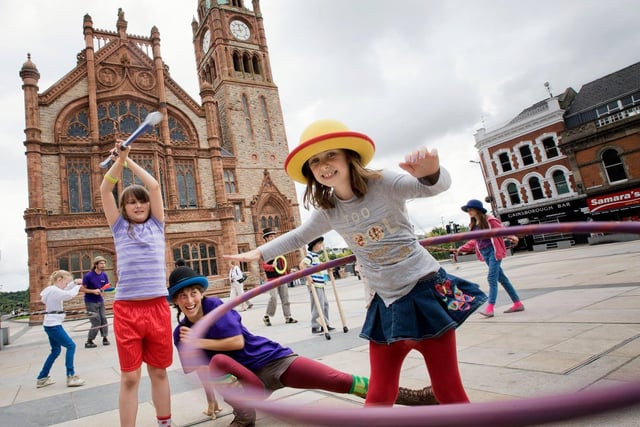 CARNIVAL OF COLOURS


August 6-7, Derry / Londonderry

The Carnival of Colours returns for its 15th annual festival this August. A line-up of circus performers, local musicians and interactive workshops will fill the city’s streets. The festival will feature acts like Granny Turismo, Cikada Circus and Frankie Magilligan and offer plenty of tasty treats and things to do for all ages.
For more information, go to inyourspaceni.org