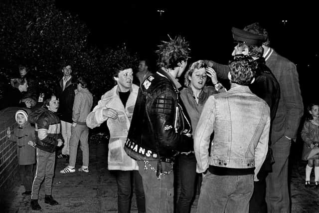 "Shopping Centre, Craigavon (Punk)", Giclée print, 50.8 x 36.5cm, 1985. From my 'Drift' exhibition in the FE McWilliam Gallery, Banbridge in 2014. Image © Victor Sloan.
