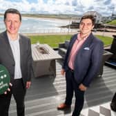Pictured at Rockdene Beach House in Portrush (L-r) are David Roberts, Director of Strategic Development at Tourism NI and Mark Bethel, Owner of Rockdene Properties Limited