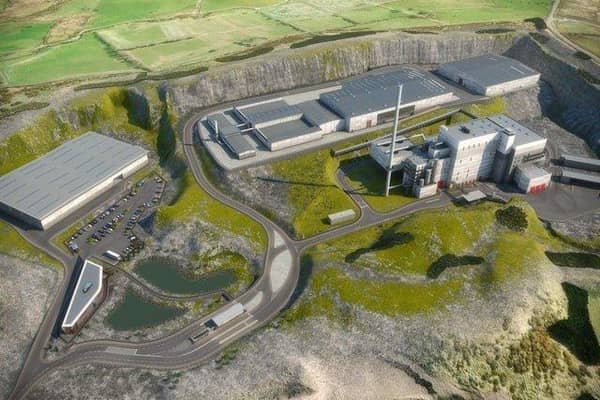 An artist's impression of the proposed waste treatment facility.