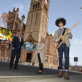 JAZZ FESTIVAL 2021 LAUNCH. . .  The Mayor of Derry City and Strabane District Council Brian Tierney pictured launching the 2021 City of Derry Jazz and Big Band Festival at Guildhall Square on Thursday morning. The festival will run from April 30-May 2. Included are .Johnny Murray, former artistic director, City of Derry Jazz and Big Band Festival, Andrea Campbell, festival organiser, DCSDC, and Joseph Leigh, jazz musician. (Photo: Jim McCafferty Photography)