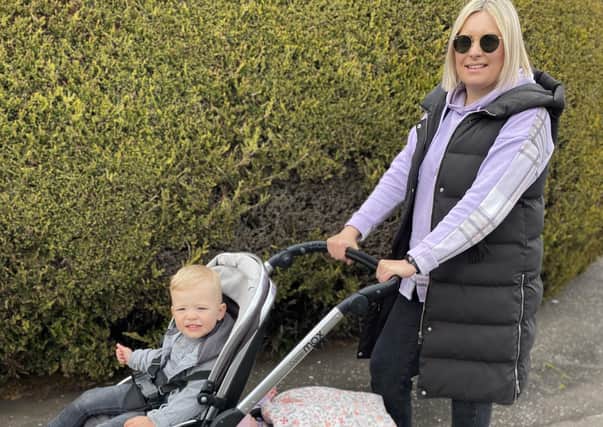 Alison out walking with Blake and Sophia