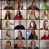 A still from the virtual choir campaign on  Youtube.