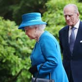 Queen Elizabeth II and Prince Philip, Duke of Edinburgh arrive at Hillsborough Castle on June 23, 2014..  (Photo by Peter Macdiarmid/Getty Images)