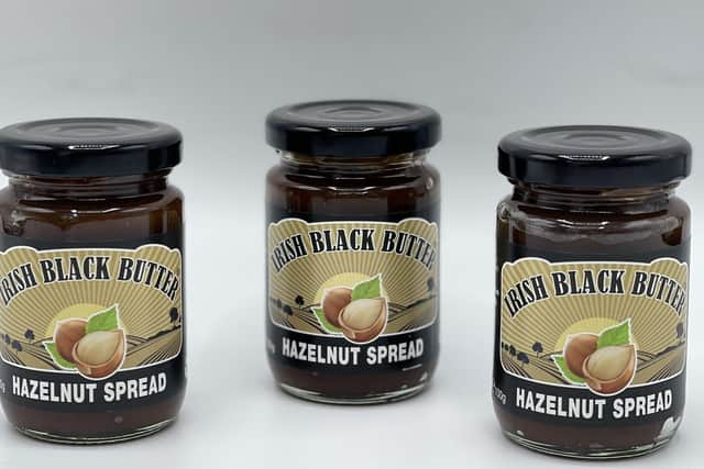 The hazelnut spread also features the award-winning Irish Black Butter