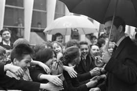 A Royal visit was a handy excuse for missing lessons at Deramore High School in March 1991 when Prince Charles paid a visit to Northern Ireland. Pictures: Trevor Dickson and Cecil McCausland/News Letter archives