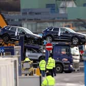 Staff working at the Port of Larne