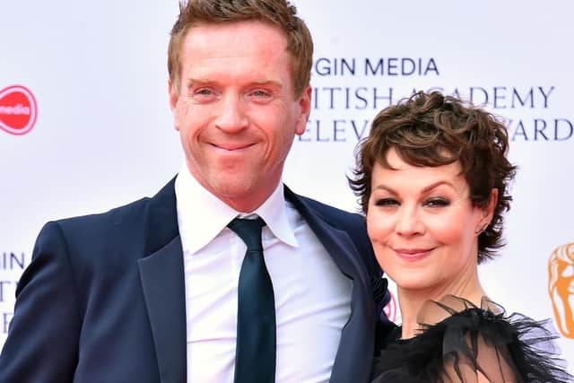 Helen McCrory and husband Damian Lewis - they were wed in 2007 and have a young son and daughter together.