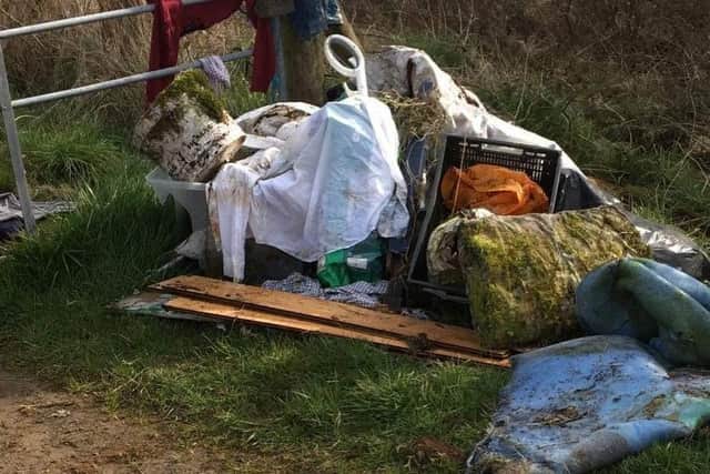 The fly tipping at Boyd's Road