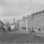 Bridge Street showing First Presbyterian Church, Portadown, Co Armagh. NLI Ref: EAS_0093. Picture: National Library of Ireland