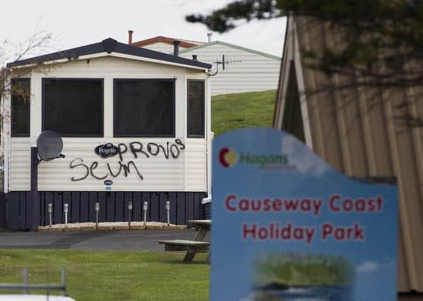 .A number of static caravans were  attacked in an early morning arson at Causeway Coast Holiday Park