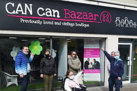 Coleraine Base members checking out the new sign