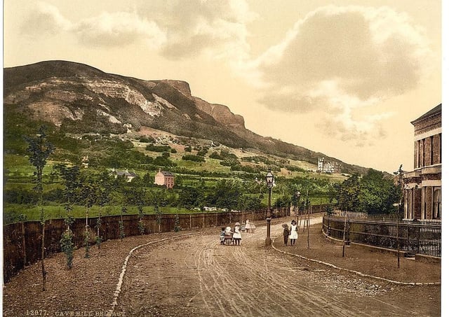 An old postcard showing Cave Hill, Belfast, Co Antrim. Picture: The Library of Congress