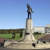 Sir Edward Carson's statue in front of Stormont. Picture: Jonathan Porter/Presseye.com